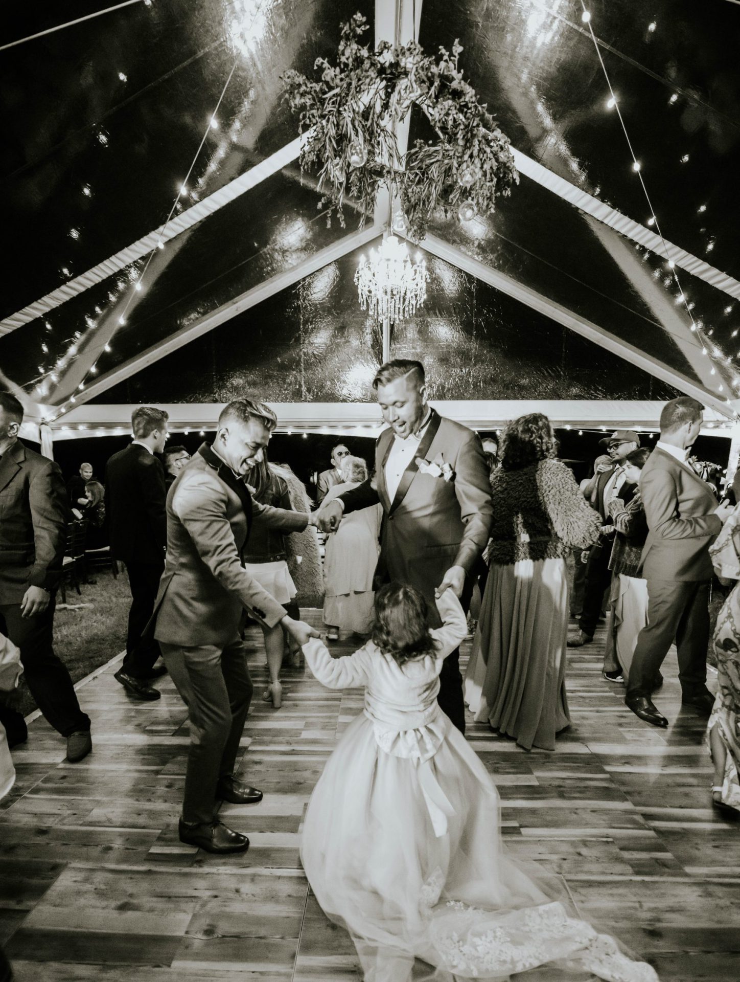 Dancing at a wedding reception