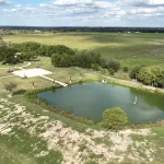 Aerial view of the event space
