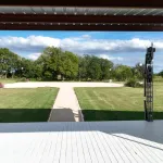 Overlooking the square from the stage