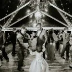 Dancing at a wedding reception