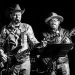 A band performs on stage